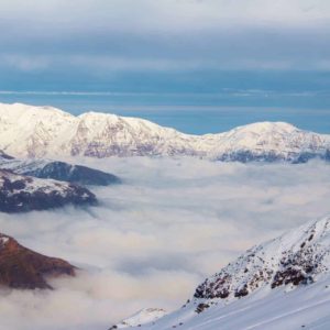 Snow-capped Andes and vineyards on the Andes Mountains & Winery Tour
