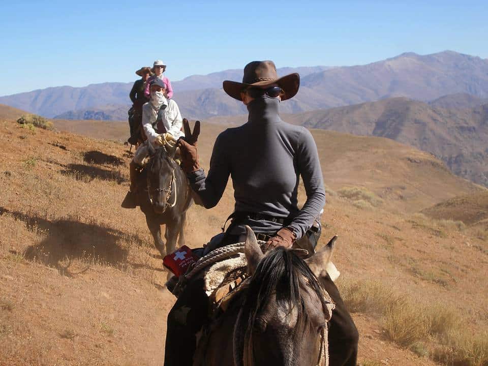 Suzi on horseback in the Andes